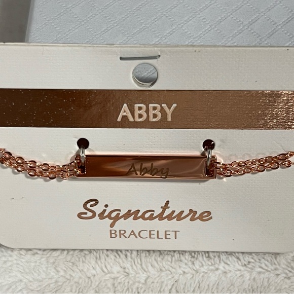 NIB engraved “Abby” signature bracelet - Picture 3 of 6
